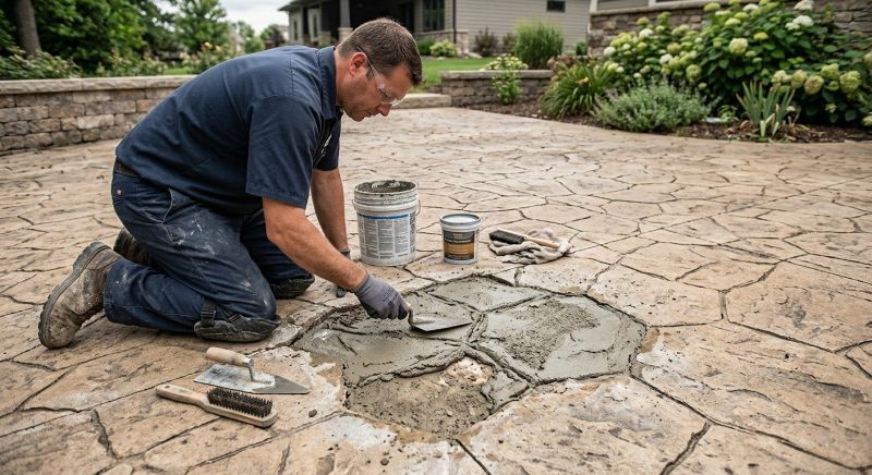 Decorative Concrete Repair in Carmel, IN