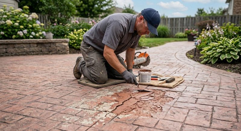 Decorative Concrete Repair in Winston Salem, NC