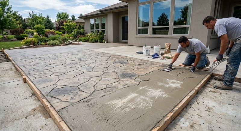 Stamped Concrete Construction in Fort Worth, TX